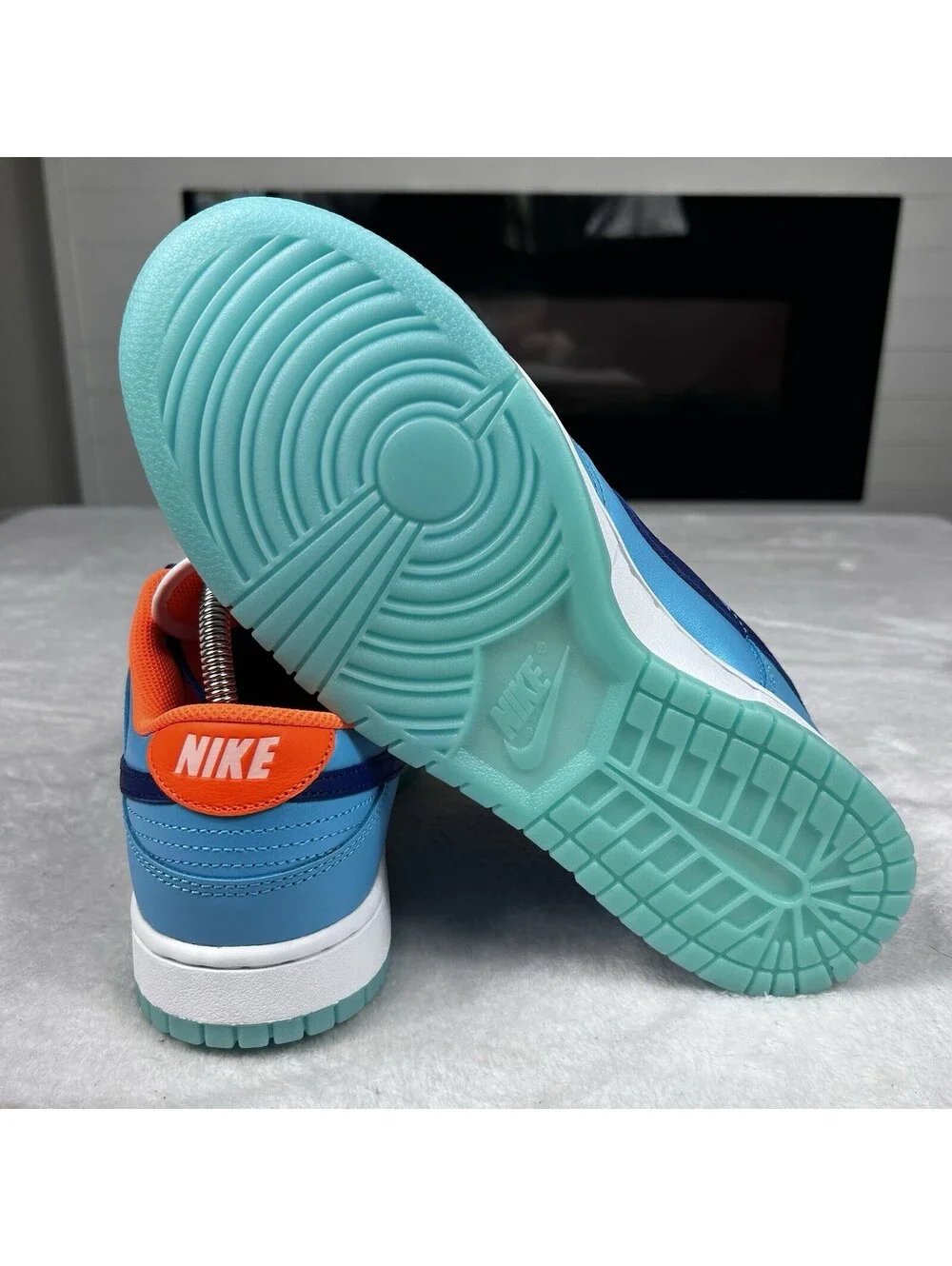 Nike Dunk Low SE Baltic Blue/Total Orange Shoes Men's Size 10 HQ1538-416 New